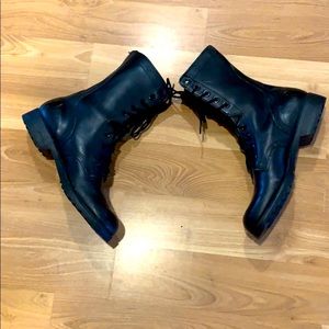 Vintage RO SEARCH combat boots black size 9-7